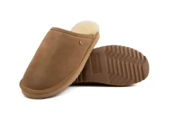 Pantoffels^Warmbat Muil Cognac Suede Classic