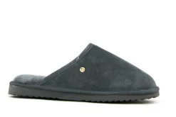 Pantoffels^Warmbat Muil Darkgrey Suede