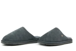 Pantoffels^Warmbat Muil Darkgrey Suede