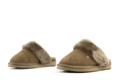 Pantoffels^Warmbat Muil Flurry Mud Suede