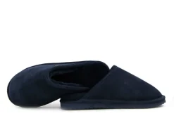 Pantoffels^Warmbat Muilen Donkerblauw Suède