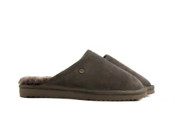 Pantoffels^Warmbat Muilen Taupe Classic Pebble Suede