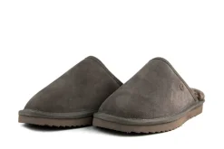 Pantoffels^Warmbat Muilen Taupe Classic Pebble Suede