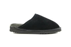 Pantoffels^Warmbat Pantoffels Classic Black Suede
