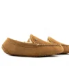 Pantoffels^Warmbat Pantoffels Cognac Earlwood Suede