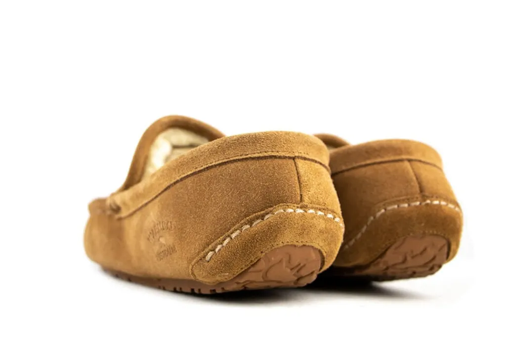 Pantoffels^Warmbat Pantoffels Cognac Earlwood Suede