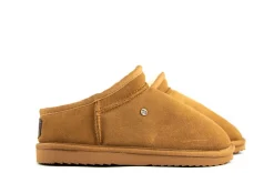 Pantoffels^Warmbat Pantoffels Conner Cognac Suede