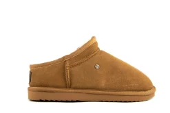 Pantoffels^Warmbat Pantoffels Conner Cognac Suede