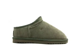 Pantoffels^Warmbat Pantoffels Conner Groen Suede