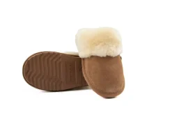 Pantoffels^Warmbat Pantoffels Flurry Kids Cognac Suede
