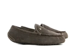 Pantoffels^Warmbat Pantoffels Grijs Earlwood Pebble Suede
