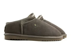 Pantoffels^Warmbat Pantoffels Grijs Conner Pebble Suede