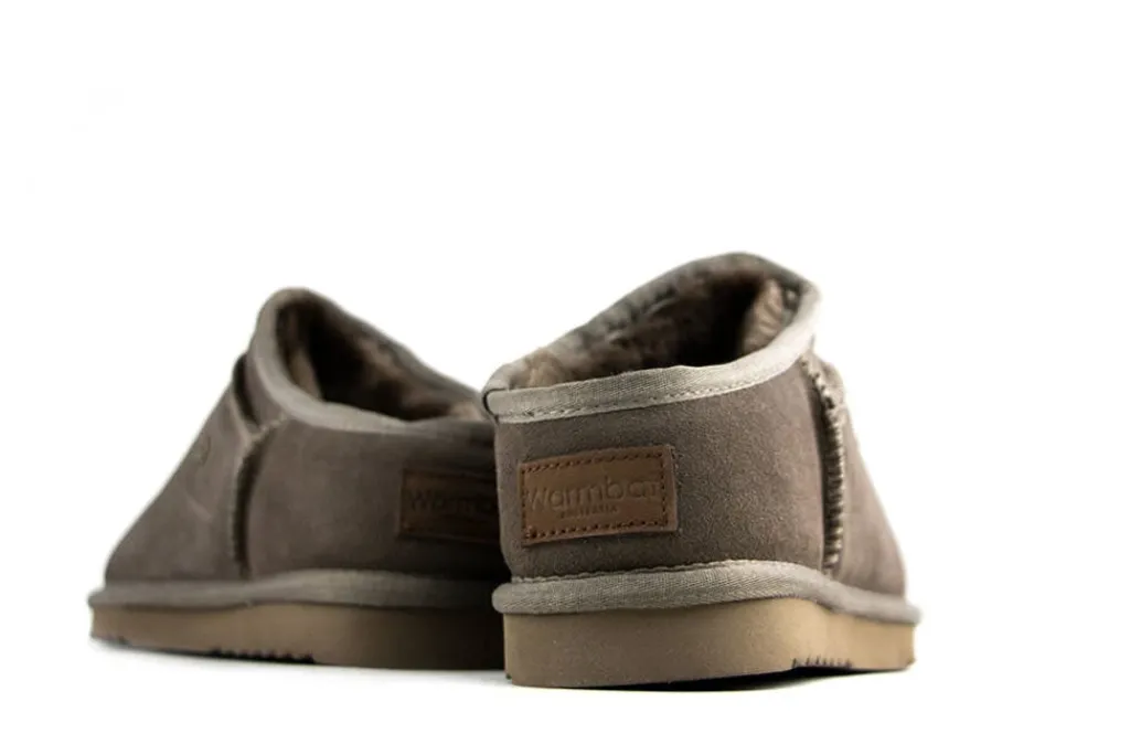 Pantoffels^Warmbat Pantoffels Grijs Conner Pebble Suede