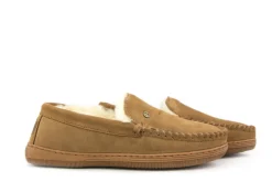 Pantoffels^Warmbat Pantoffels Grizzly Cognac Suede