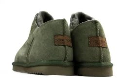 Pantoffels^Warmbat Pantoffels Groen Willow Suede