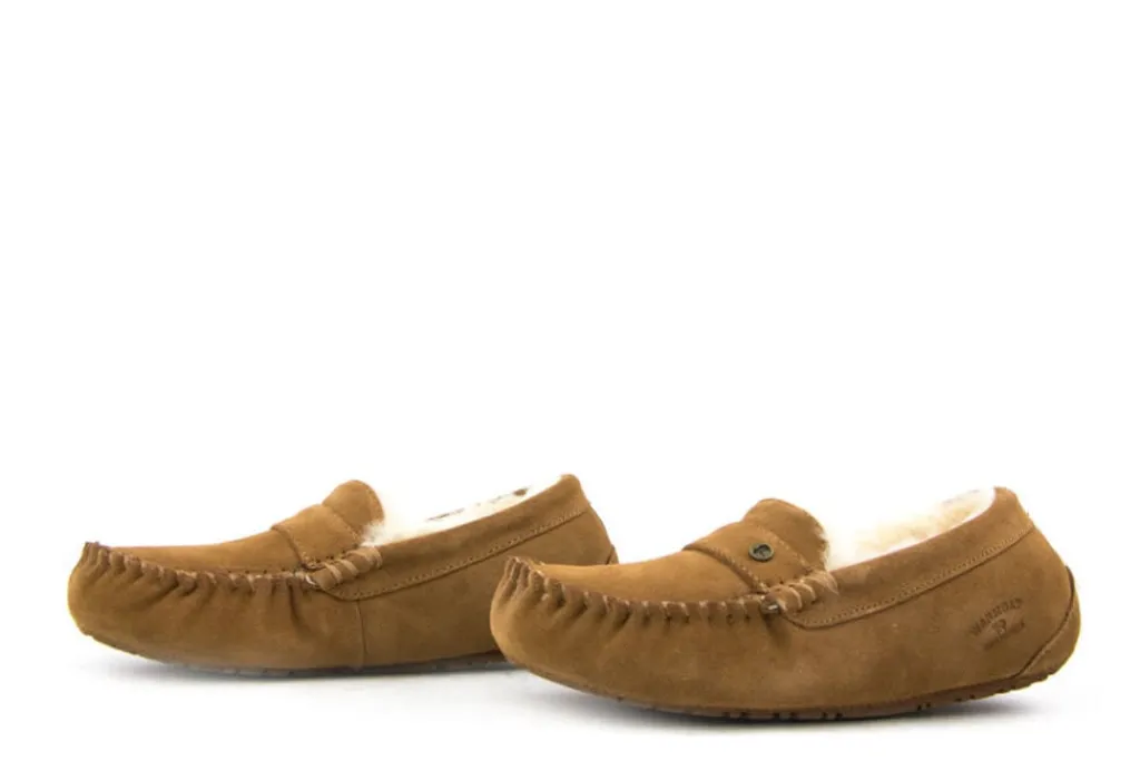 Pantoffels^Warmbat Pantoffels Nowra Cognac Suede