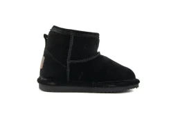 Pantoffels^Warmbat Pantoffels Wallaby Kids Black