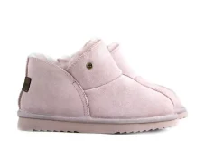 Pantoffels^Warmbat Pantoffels Willow Roze Suede