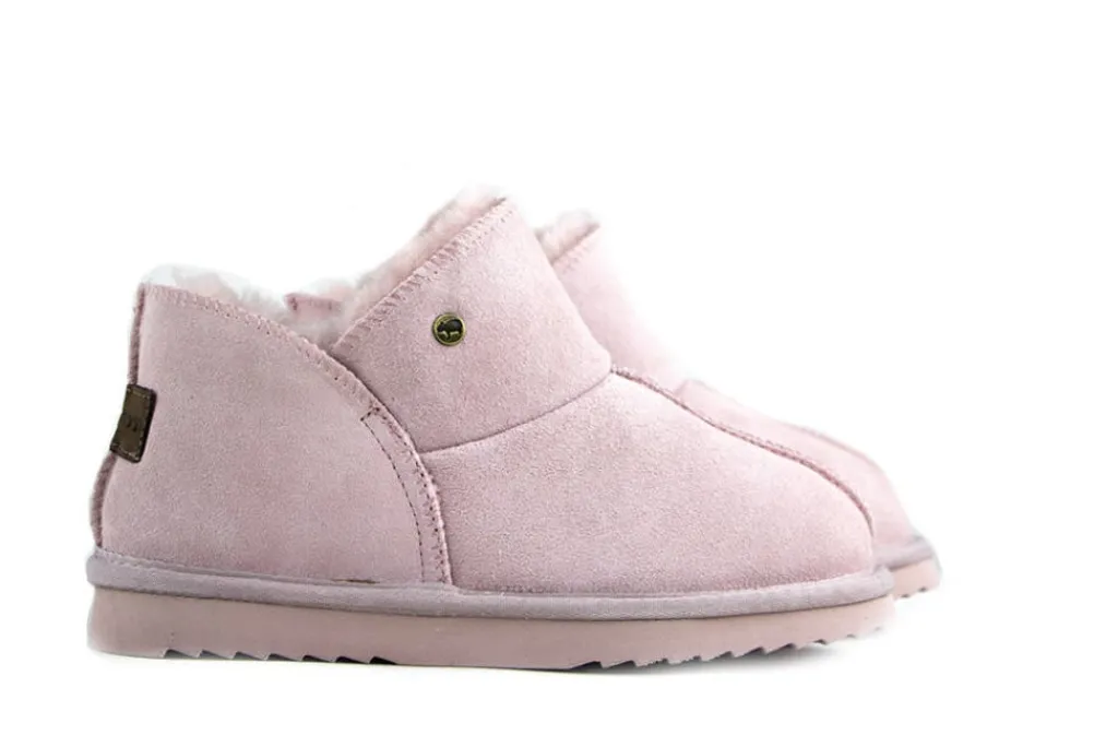 Pantoffels^Warmbat Pantoffels Willow Roze Suede