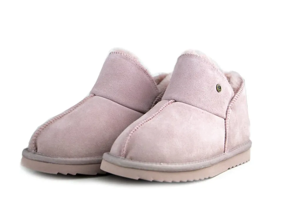 Pantoffels^Warmbat Pantoffels Willow Roze Suede