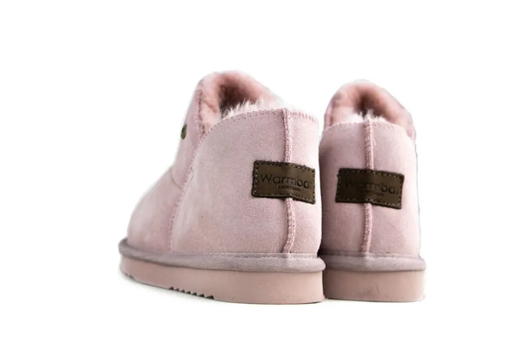 Pantoffels^Warmbat Pantoffels Willow Roze Suede