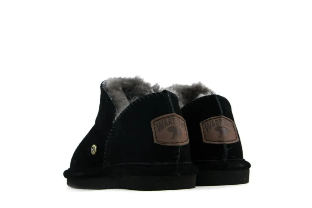 Pantoffels | Pantoffels^Warmbat Pantoffels Willow Kids Zwart Suede