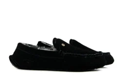 Pantoffels^Warmbat Pantoffels Zwart Earlwood Suede
