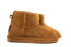 Pantoffels | Laarzen^Warmbat Wallaby Kids Cognac Suede