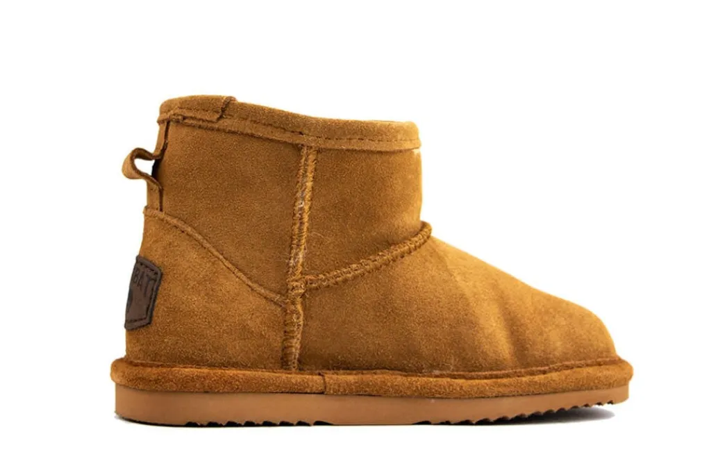 Pantoffels | Laarzen^Warmbat Wallaby Kids Cognac Suede