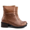Enkellaarzen^Wolky Enkellaars Hinton Cognac
