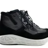 Sneakers^Wolky Hoge Sneaker Leap Leather Black