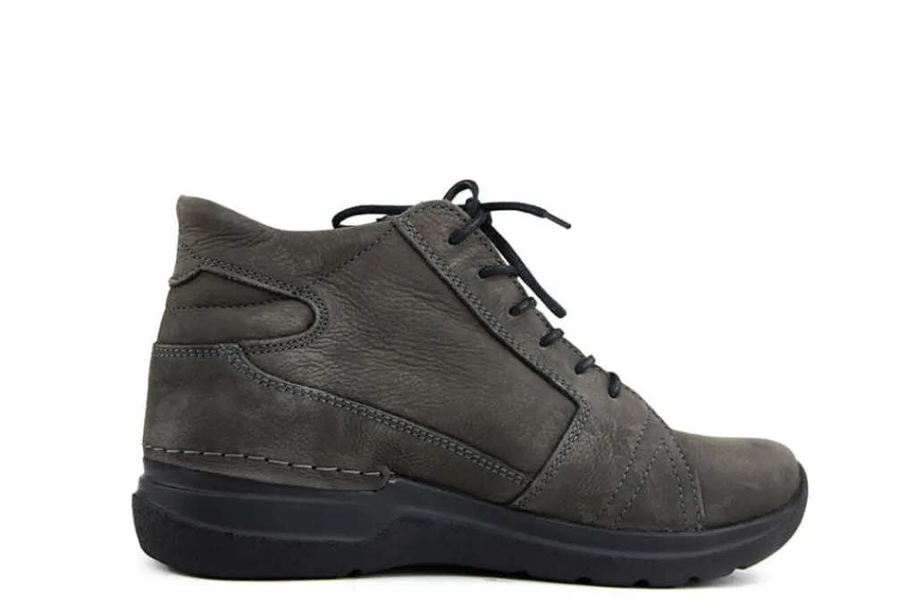 Veterschoenen^Wolky Hoge Veter Why Antique Carbon