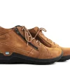 Veterschoenen^Wolky Hoge Veter Why Cognac