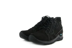 Veterschoenen^Wolky Hoge Veterschoenen Zwart Why Antique Nubuck