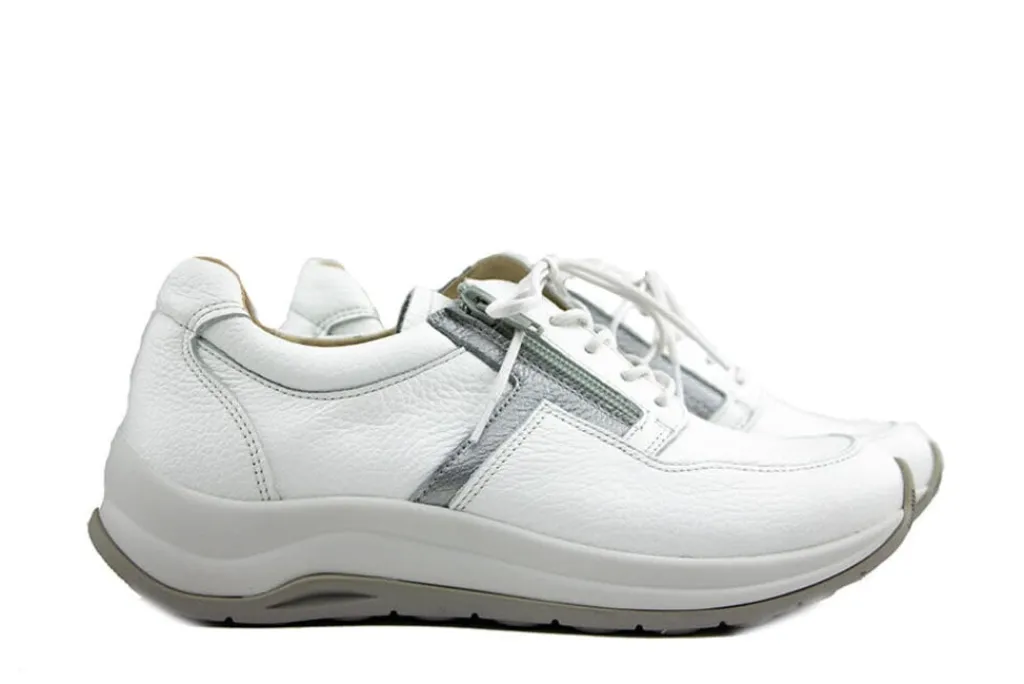 Sneakers^Wolky Sneaker Comrie Torello White Silvee