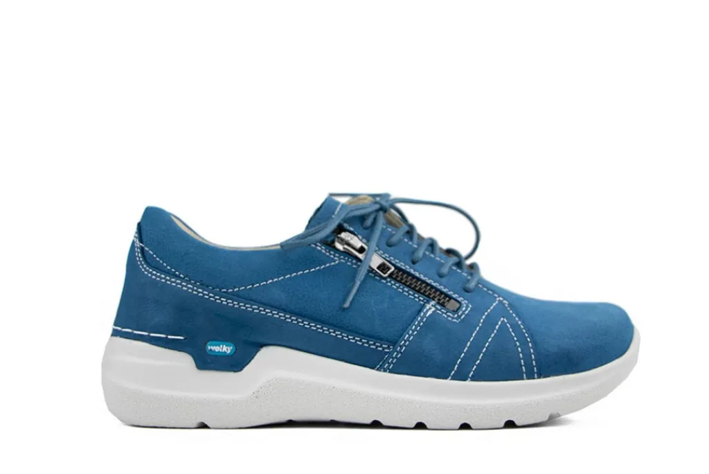 Veterschoenen^Wolky Veter Feltwell Antique Nubuck Doadger Blue
