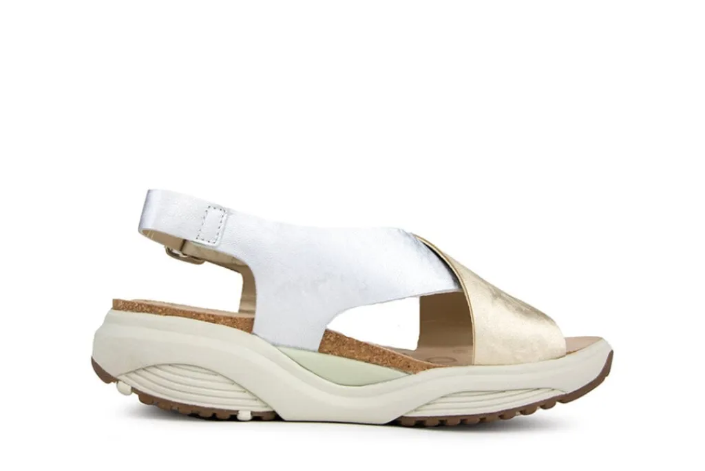 Sandalen En Slippers | Wijdte H^Xsensible Sandaal Corfu Metallic Combi
