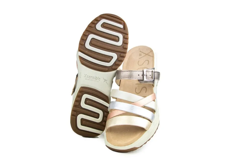 Sandalen En Slippers | Wijdte H^Xsensible Slipper Rinia Metallic Combi