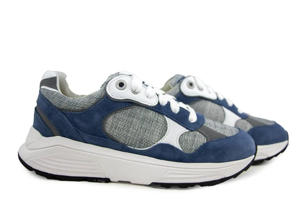 Sneakers | Wijdte G^Xsensible Sneaker Helix Denim Combi