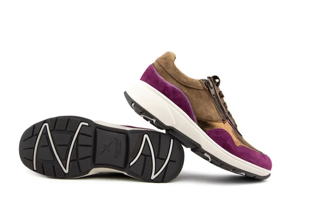 Sneakers | Wijdte H^Xsensible Sneakers Stretchwalker Lima Brown Combi